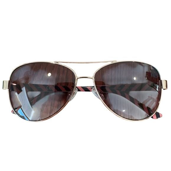 NWOT Candies 1025 gold double bar sunglasses